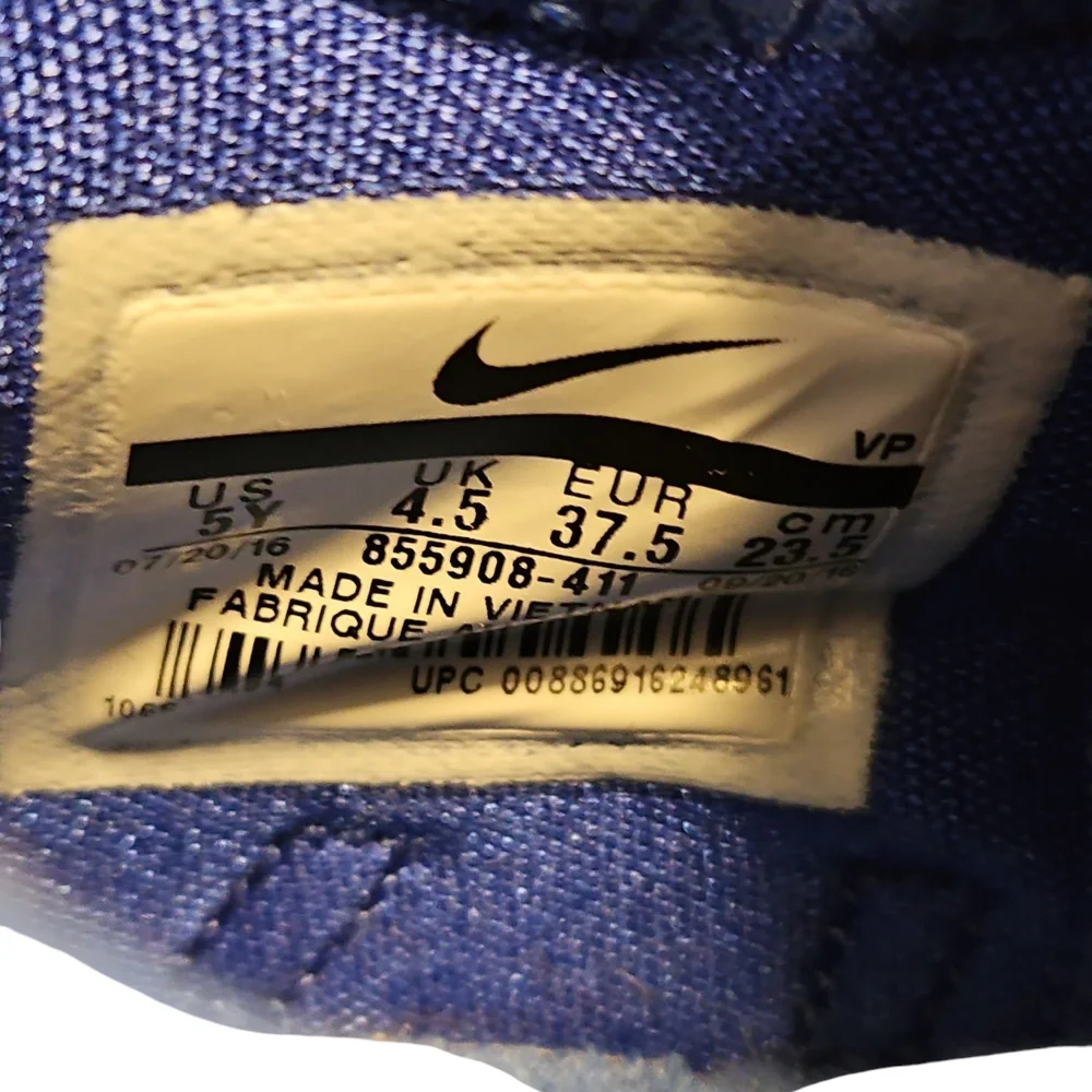 Nike KD 9 GS Home 2 Royal Blue/White Sneakers - Picture 7 of 7